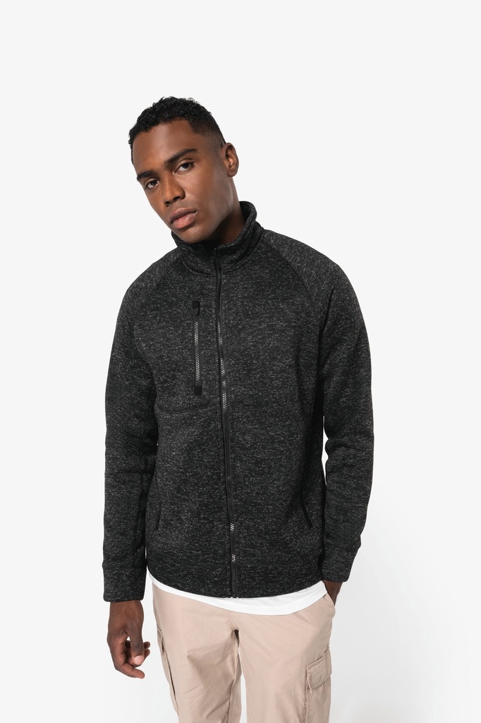 Veste zippée chinée homme (S)