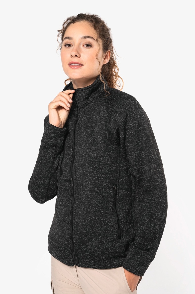 Veste zippée chinée femme (XS)