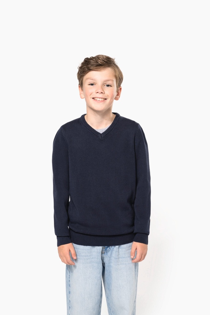 Pull col V enfant (12/14 ans)