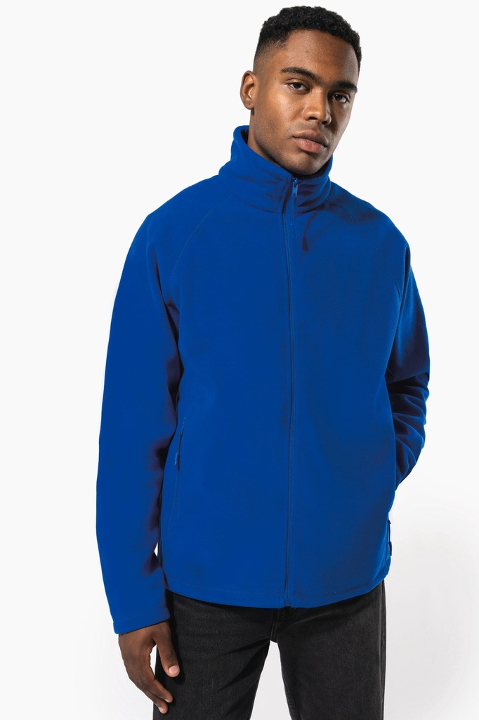 Veste micropolaire zippée manches raglan homme (S)