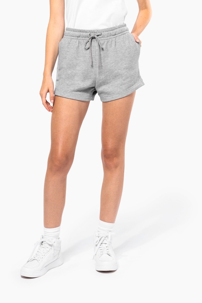 Short écoresponsable molleton non gratté femme
