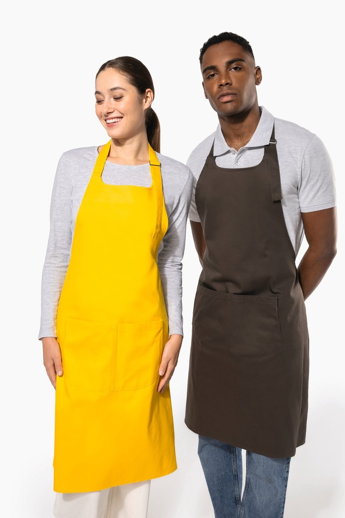 [K885] Tablier coton avec poche