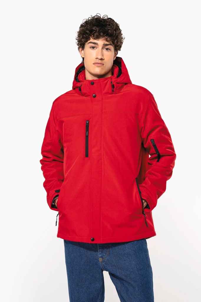 Parka softshell doublée capuche homme (S)
