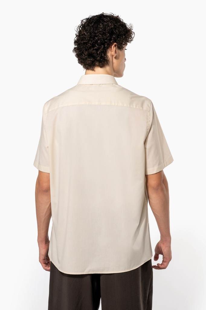 Chemise popeline polycoton manches courtes entretien facile homme (XS)