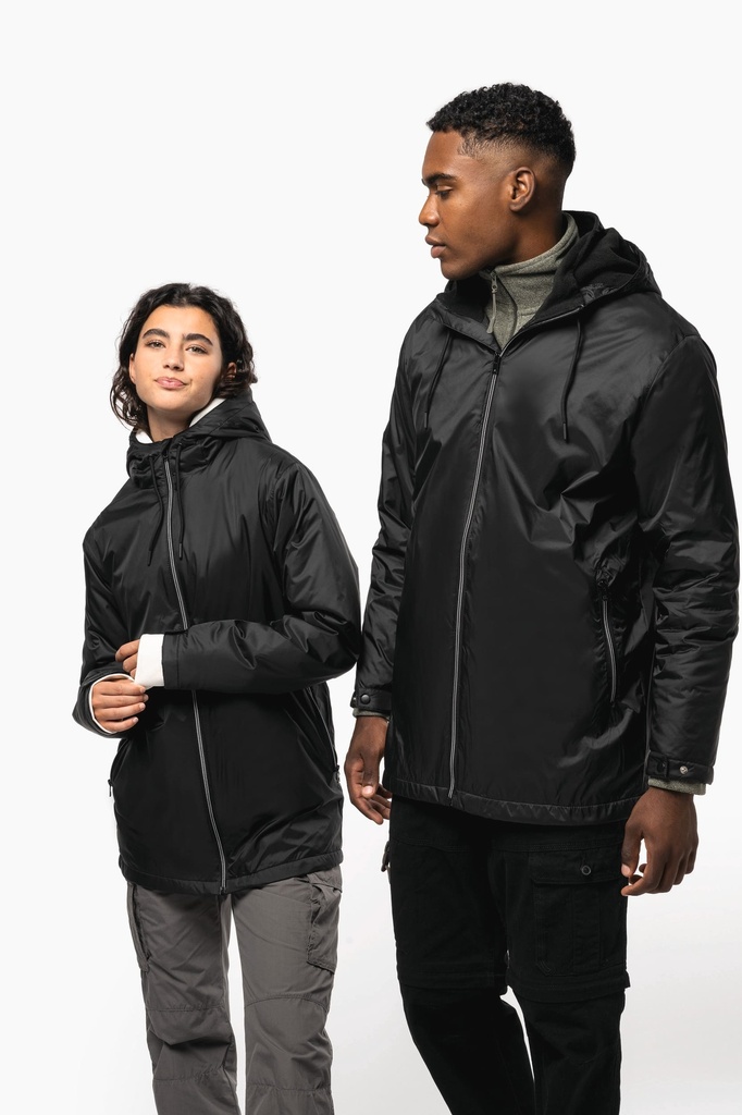 Veste à capuche avec doublure en micropolaire unisexe (XS)