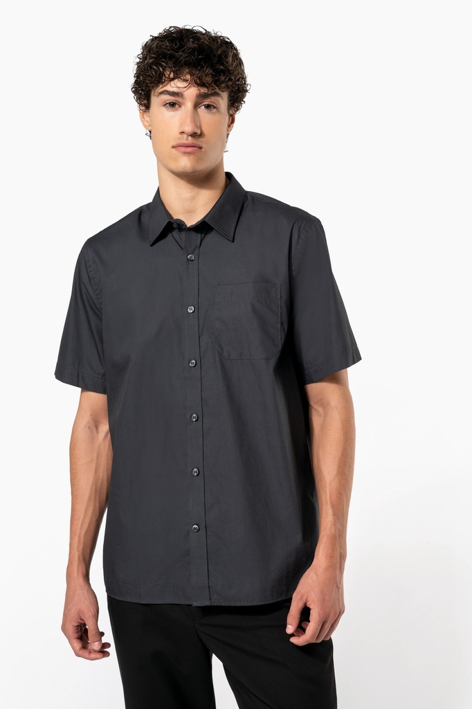 Chemise popeline manches courtes (XS)