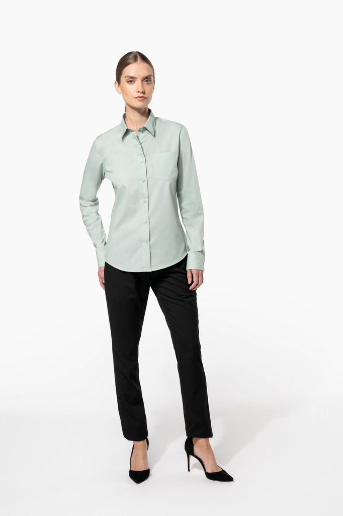 Chemise popeline polycoton entretien facile femme (XS)