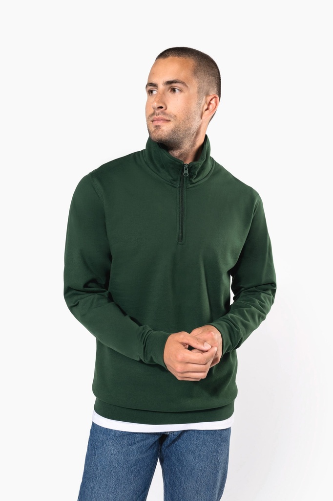 Sweat-shirt col zippé homme (XS)