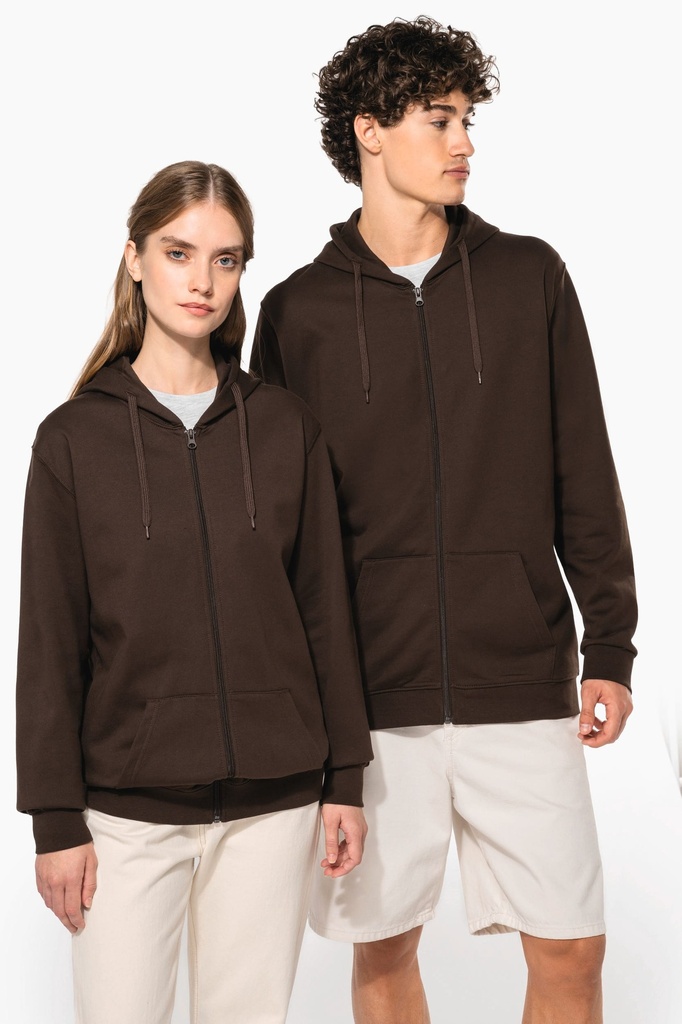 Sweat-shirt zippé capuche unisexe (XS)