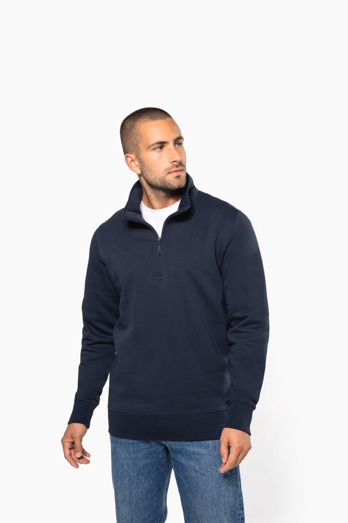 Sweat-shirt col zippé homme (XS)