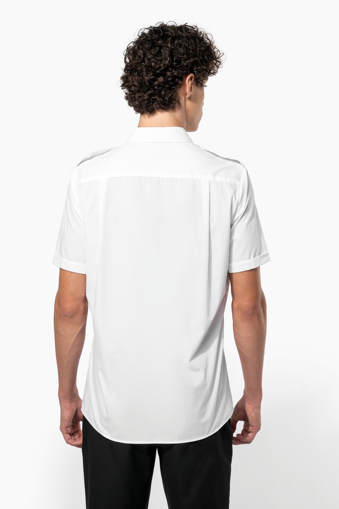 Chemise pilote manches courtes homme (S)