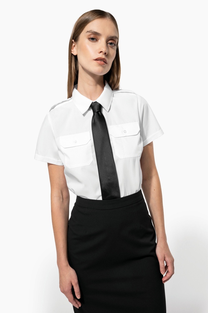 Chemise pilote manches courtes femme (S)