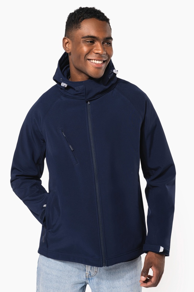 Veste softshell à capuche amovible homme (S)