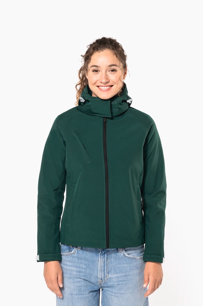 Veste softshell à capuche amovible femme (S)