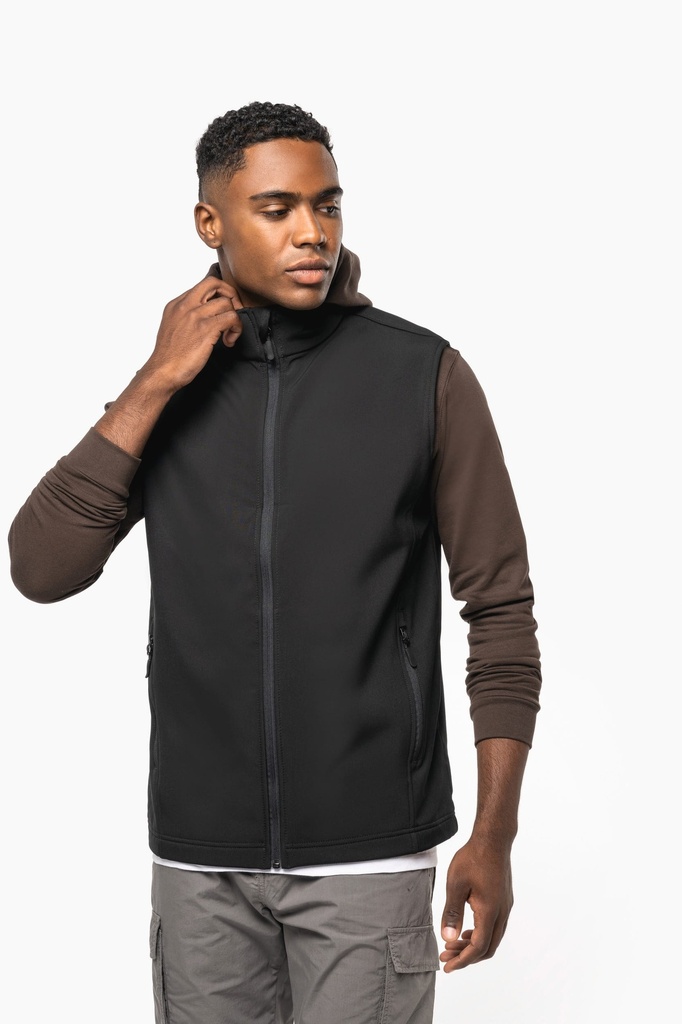 Bodywarmer softshell écoresponsable 2 couches unisexe (XS)