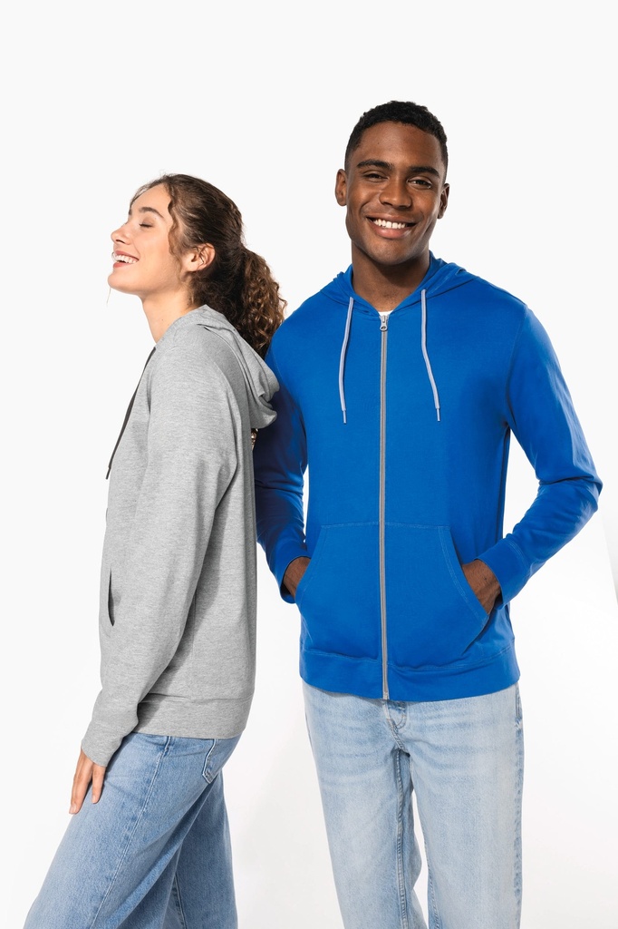 Veste coton légère à capuche (XS)