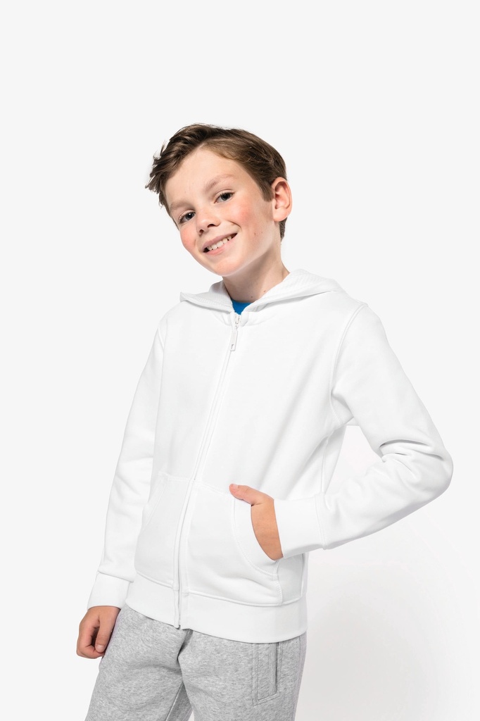 Sweat-shirt capuche zippé enfant (12/14 ans)
