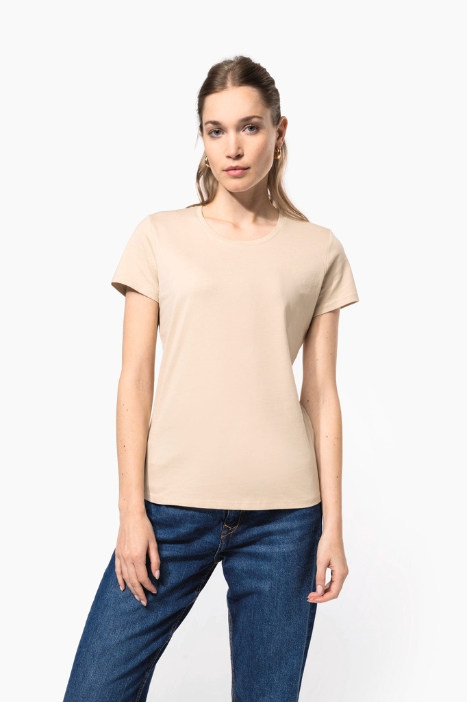 T-shirt col rond manches courtes femme (S)