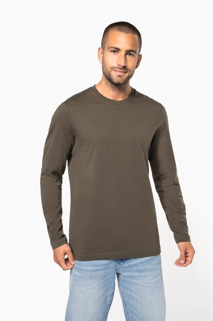 T-shirt col rond manches longues homme (S)