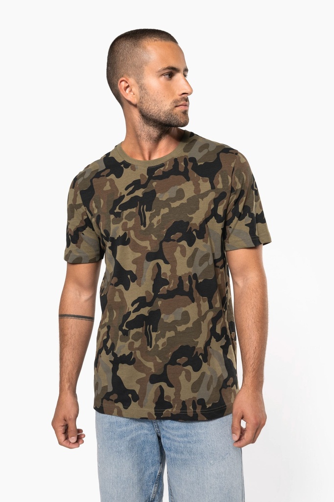 T-shirt camo manches courtes homme (S)