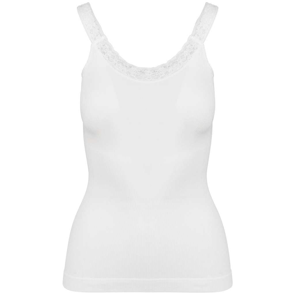 Débardeur écoresponsable sans couture avec dentelle (XS/S)