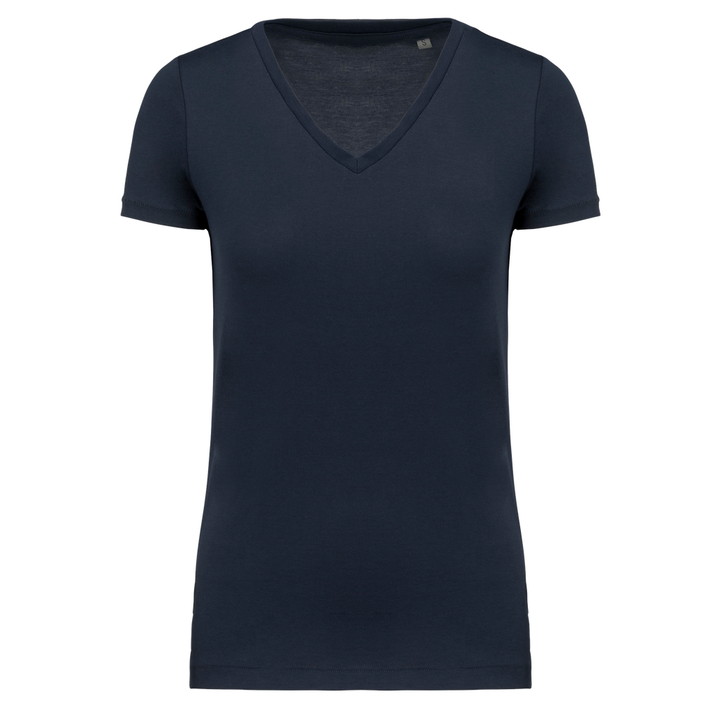 T-shirt Supima® col V manches courtes femme