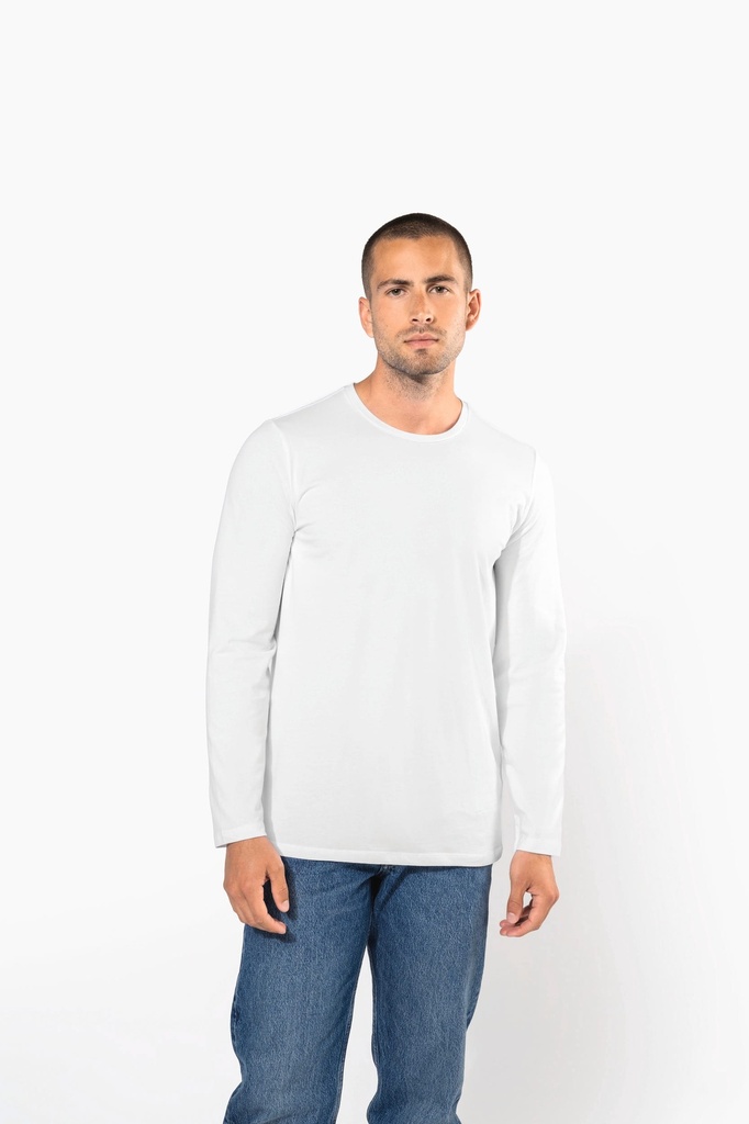 T-shirt col rond manches longues homme (S)