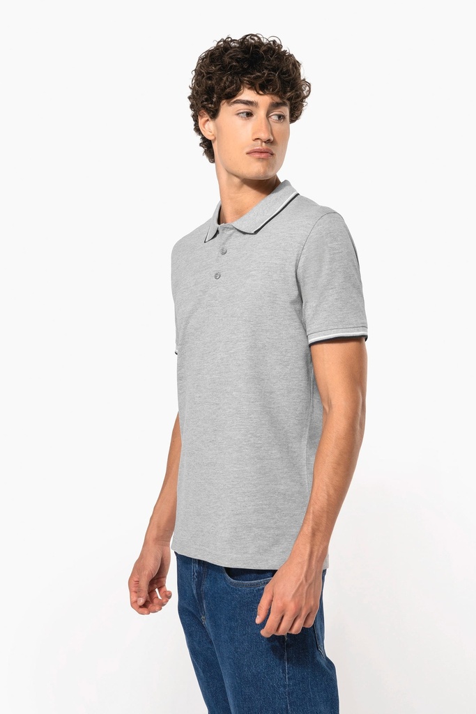 Polo maille piquée manches courtes homme (S)