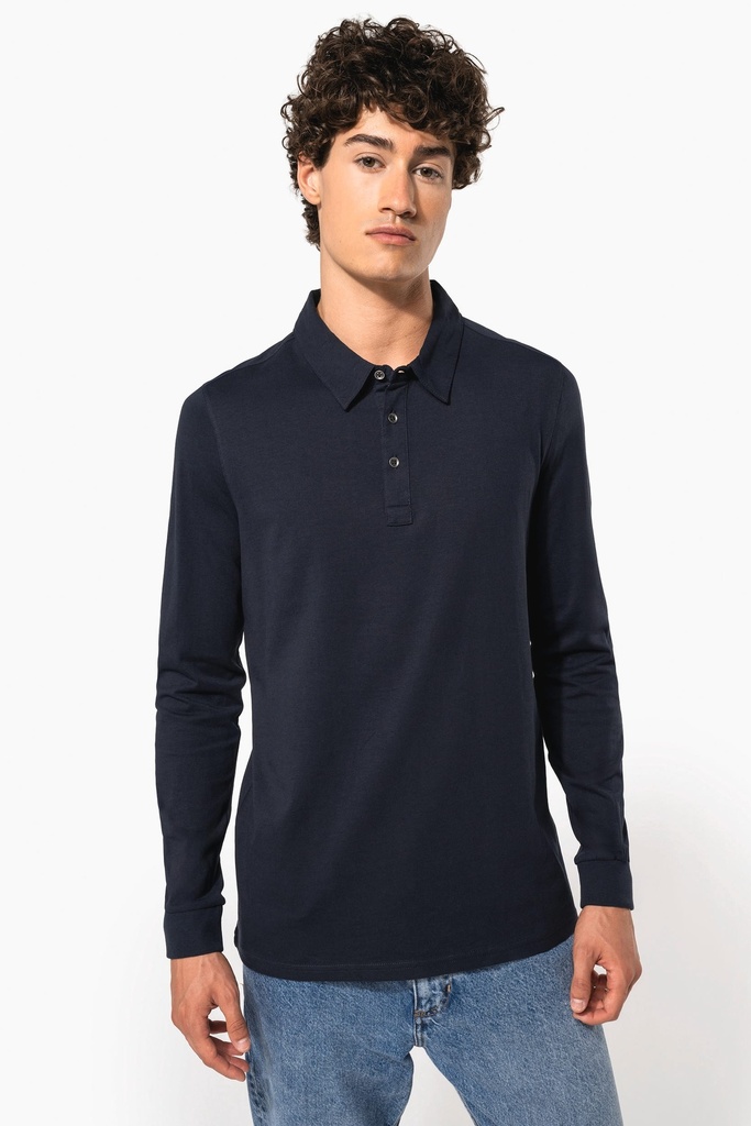 Polo jersey manches longues homme (S)