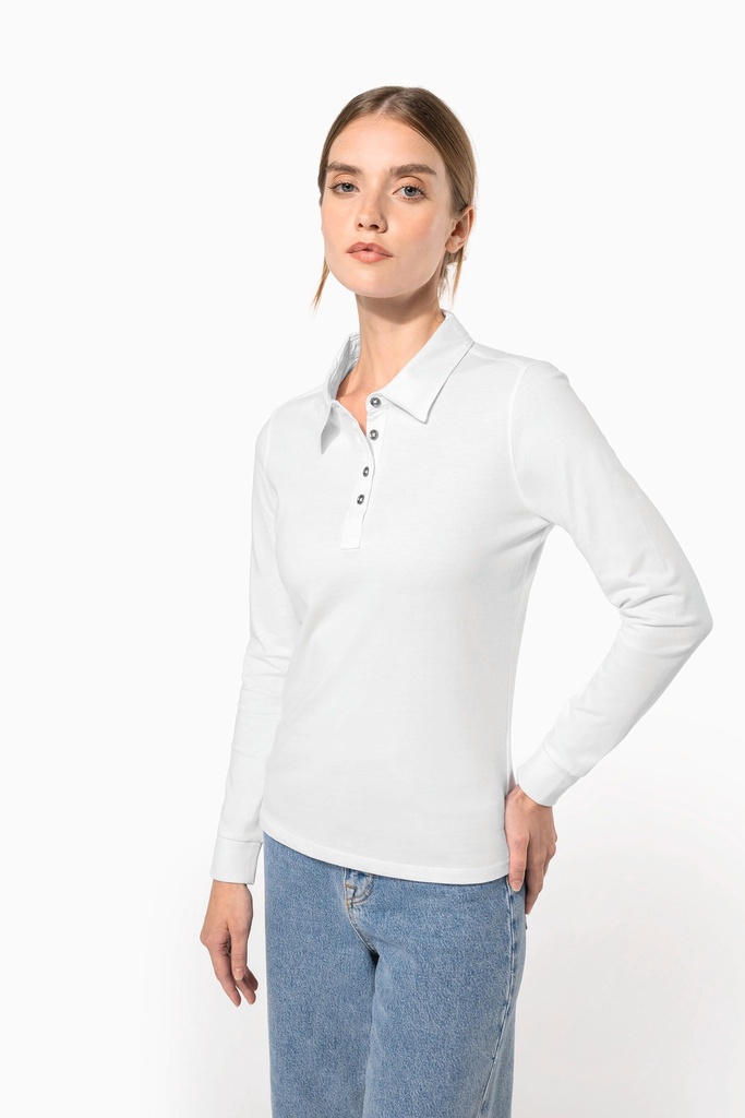 Polo jersey manches longues femme (XS)