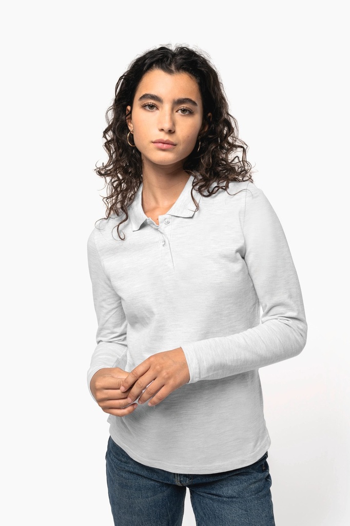 Polo manches longues femme (S)
