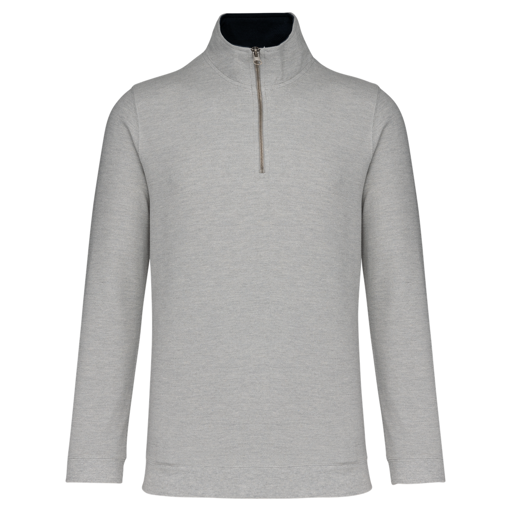 [K206] Trucker > sweat-shirt piqué col zippé homme (XXL)