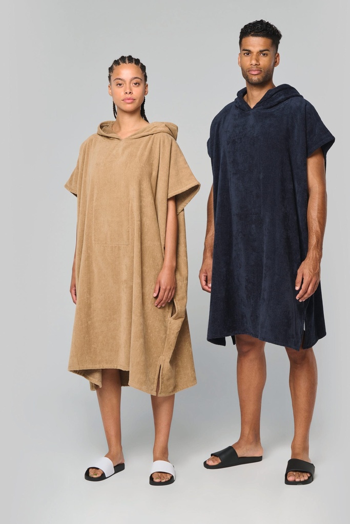 Poncho éponge à capuche unisexe (S/M)