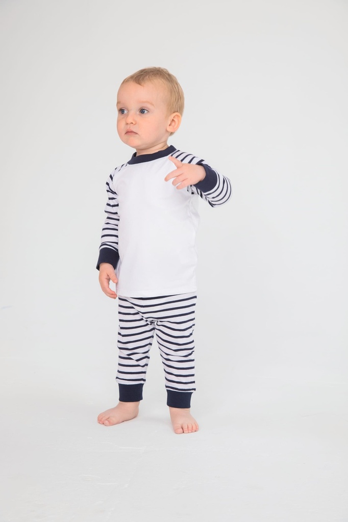 Pyjama à rayures (0/6M)